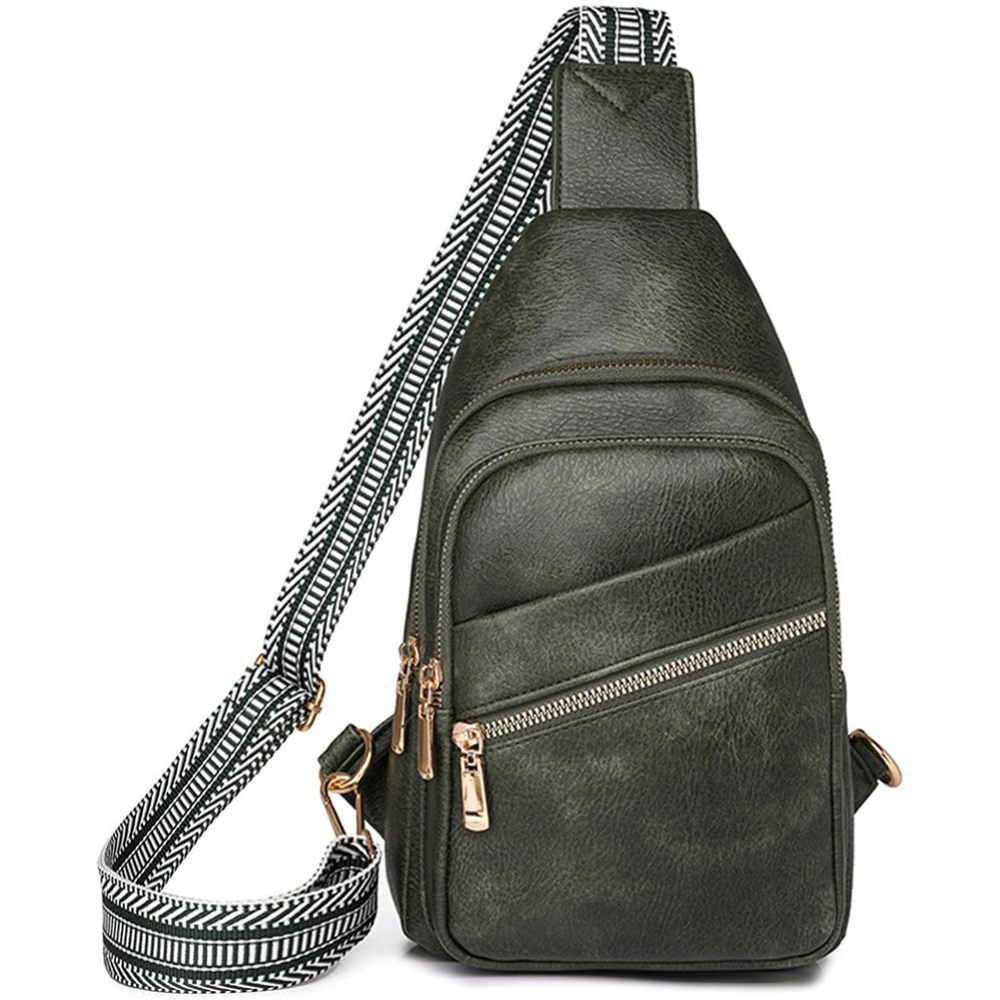 Crossbody Bags Men Crossbody Handbags Sling Bag Green Cross :3